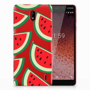 Nokia 1 Plus Siliconen Case Watermelons