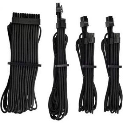 Corsair Premium Individually Sleeved PSU Cables Starter Kit Type 4 Gen 4 - Black Zwart