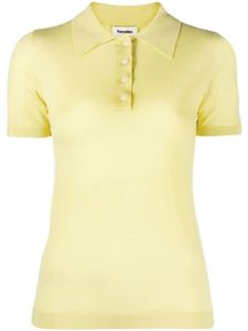 Nanushka polo en laine mérinos - Jaune