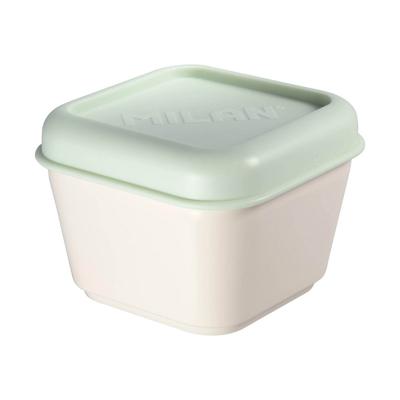 Vierkante Lunchtrommel met Deksel Milan Groen 330 ml 12 x 10 x 7 cm Plastic (1 Stuks)