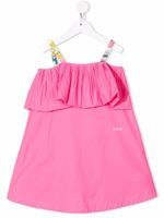 PUCCI Junior robe courte à volants - Rose