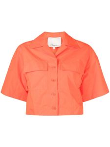 3.1 Phillip Lim chemise crop à manches courtes - Orange