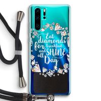 Diamonds: Huawei P30 Pro Transparant Hoesje met koord