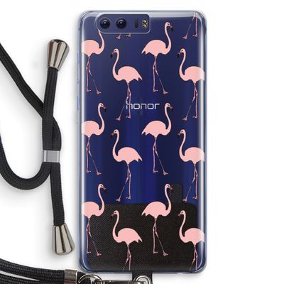 Anything Flamingoes: Honor 9 Transparant Hoesje met koord