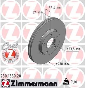 Remschijf Coat Z 250135020