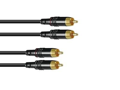 SOMMER CABLE RCA Cable 2x2 0.5m bk Hicon
