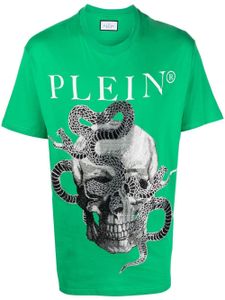 Philipp Plein t-shirt à imprimé serpent - Vert