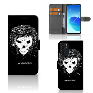 Telefoonhoesje met Naam OPPO Reno6 5G Skull Hair