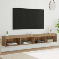 TV Wandkasten Panama 2 pcs Artisan Eiken 100 x 30 x 30 cm