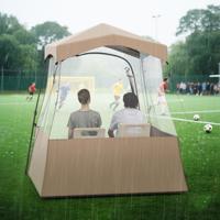 180 x 180 x 193 cm Sporttent Transparant Tent met Helder Zicht & Robuust Frame & Draagtas