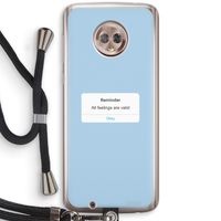 Reminder: Motorola Moto G6 Transparant Hoesje met koord