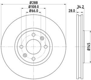 Remschijf 8DD355107841
