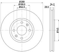 Remschijf 8DD355107841