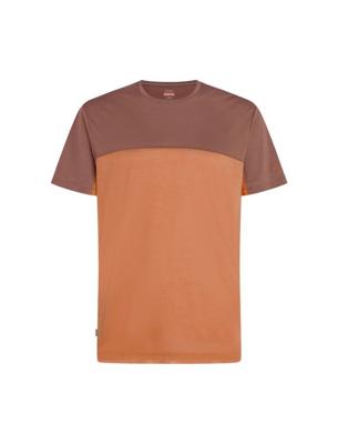 Icebreaker Cool-Lite Sphere III SS Colour Block T-shirt Heren Dusty Clay/Carob XL Icebreaker Cool-Lite Sphere III SS Colour Block T-shirt Heren Dusty Clay/Carob XL