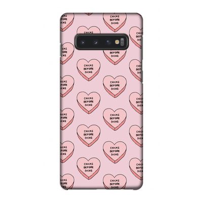 Chicks before dicks: Samsung Galaxy S10 4G Volledig Geprint Hoesje