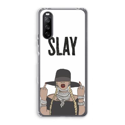 Slay All Day: Sony Xperia 10 III Transparant Hoesje