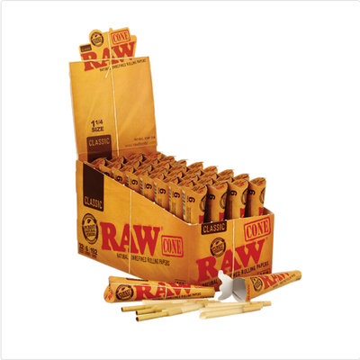 RAW RAW 1 1/4 Cones Basic - 32 x 6-pack