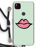 Kusje: Pixel 4a 5G Transparant Hoesje met koord