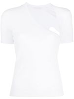 John Elliott t-shirt à encolure asymétrique - Blanc