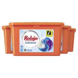 Robijn Robijn Stralend Wit 3 in 1 Wascapsules - 4 x 15 wasbeurten - 15 wasbeurten