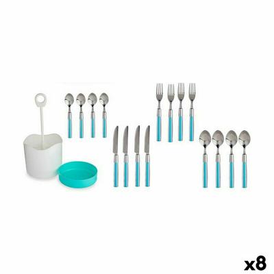 Bestekset Blauw Roestvrij staal (8 Stuks)