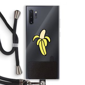 Banana: Samsung Galaxy Note 10 Plus Transparant Hoesje met koord