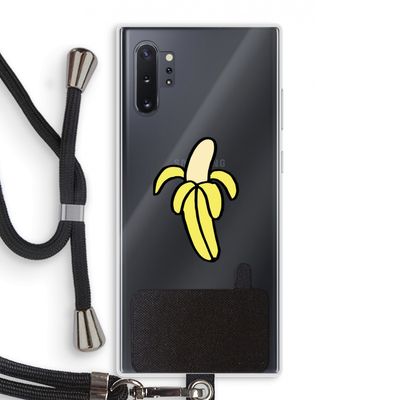 Banana: Samsung Galaxy Note 10 Plus Transparant Hoesje met koord