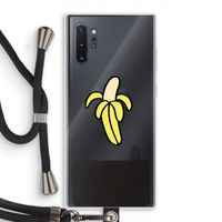 Banana: Samsung Galaxy Note 10 Plus Transparant Hoesje met koord