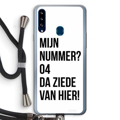 Da ziede van hier: Samsung Galaxy A20s Transparant Hoesje met koord