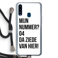 Da ziede van hier: Samsung Galaxy A20s Transparant Hoesje met koord