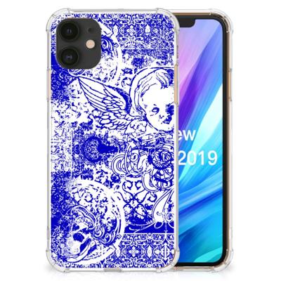 Extreme Case Apple iPhone 11 Angel Skull Blauw Extreme Case Apple iPhone 11 Angel Skull Blauw