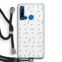 Hipster stripes: Huawei P20 Lite (2019) Transparant Hoesje met koord