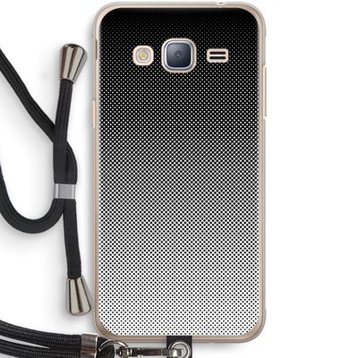 Musketon Halftone: Samsung Galaxy J3 (2016) Transparant Hoesje met koord