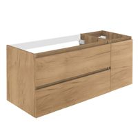 Wastafelonderbouw Allibert Lunik 120x55x46 cm Met Deur Eik Halifax Natuur