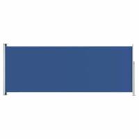 vidaXL Windscherm uittrekbaar 117x300 cm blauw