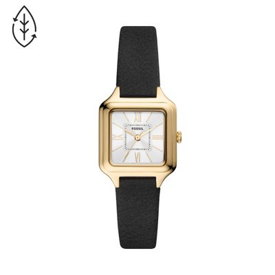 Horlogeband Fossil ES5086 Leder Zwart 12mm