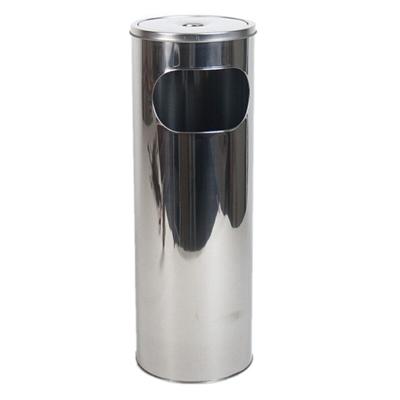 Gerimport Staande hoge asbak - zilver - 20 x 59 cm Gerimport Staande hoge asbak - zilver - 20 x 59 cm