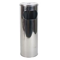 Gerimport Staande hoge asbak - zilver - 20 x 59 cm