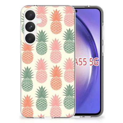 Samsung Galaxy A55 | Siliconen Case | Ananas