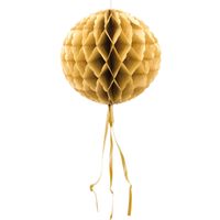 Gouden Honeycomb Bol - 30 cm