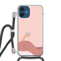Wine: iPhone 12 mini Transparant Hoesje met koord