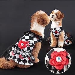 Honden Halloween outfits Hondenkostuum Skelet / Schedel leuke Style Zacht Halloween Carnaval Feest Hond puppy kleding outfits Lightinthebox