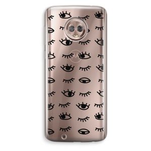 Eye pattern #2: Motorola Moto G6 Transparant Hoesje
