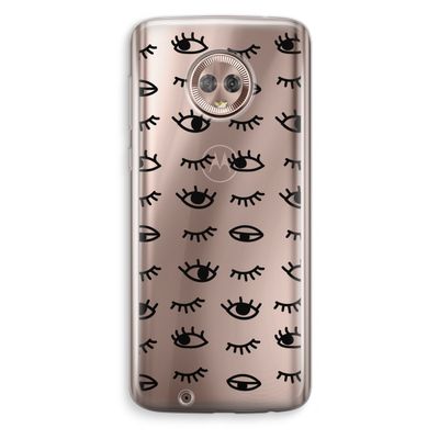 Eye pattern #2: Motorola Moto G6 Transparant Hoesje
