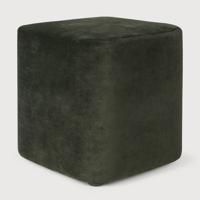 Ethnicraft Poef 'Cube' 40 x 40cm, kleur Forest