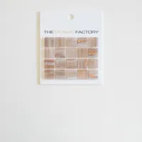 The Mosaic Factory Amsterdam Mozaiek Tegel Vierkant - Roos Glas Goud Serie 322x322 mm