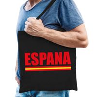 Katoenen Spanje supporter tasje Espana zwart - thumbnail