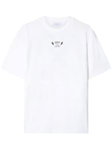 Off-White t-shirt en coton à logo Arrow brodé - Blanc