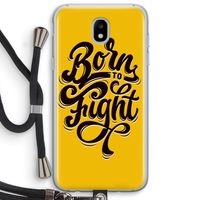 Born to Fight: Samsung Galaxy J5 (2017) Transparant Hoesje met koord