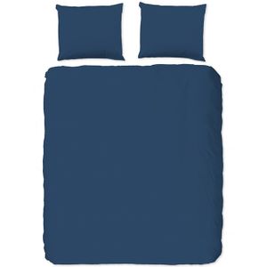 Goodmorning Dekbedovertrek UNI Denim Blue-Lits-jumeaux (240 x 200/220 cm)